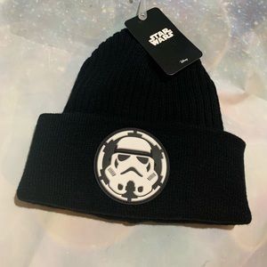 Men’s Boys One Size Star Wars Beanie Hat Black NWT